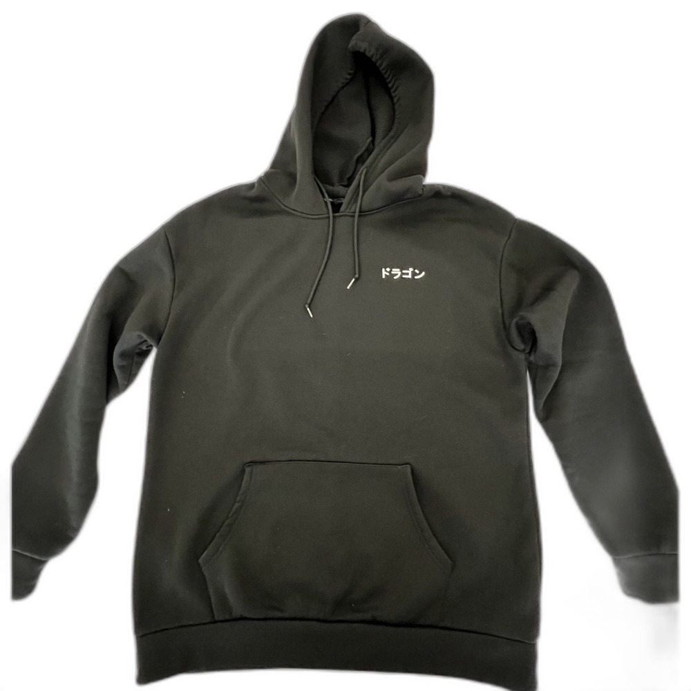 Asian Inspired Dragon Black Hoodie - Size XXL - Picture 2 of 5